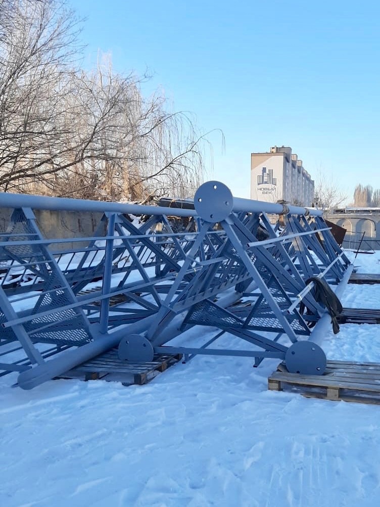 Перевозка металлической фермы на двух фурах для нашего нового клиента.